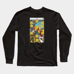 Ten of pentacles tarot card Long Sleeve T-Shirt